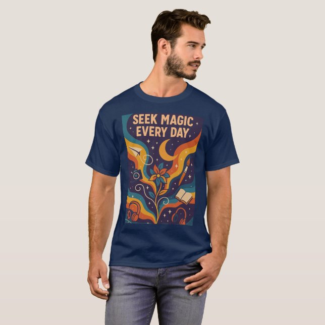 Camiseta Póster Inspirador Colorido (Anverso completo)