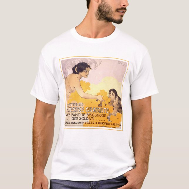 Camiseta Poster italiano Vintage 1917 (Anverso)