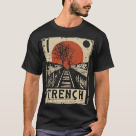 Camiseta Poster japonés de viaje por ferrocarril Ukiyo-e