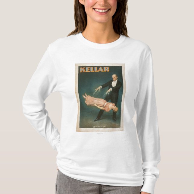 Camiseta Poster mágico #1 de la levitación de Kellar (Anverso)