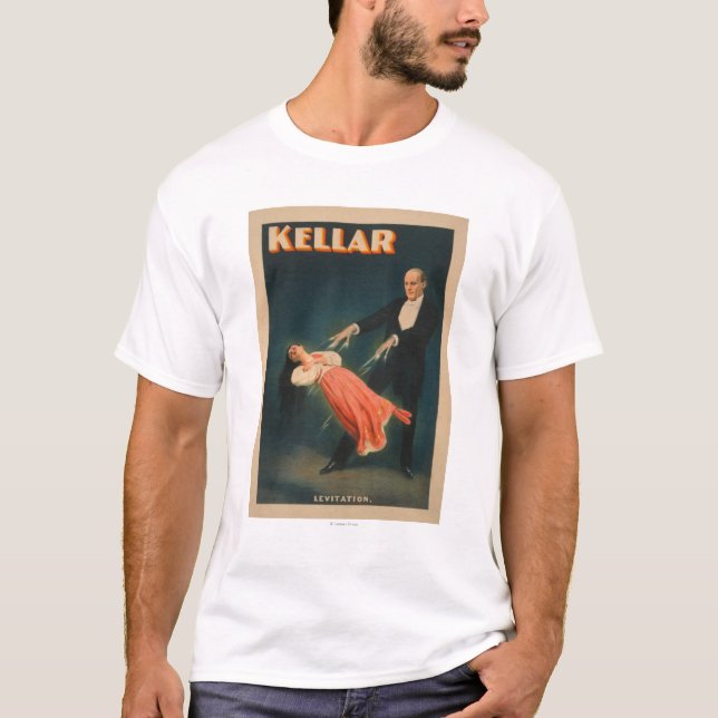 Camiseta Poster mágico #2 de la levitación de Kellar (Anverso)