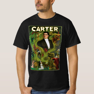 Camiseta Póster Mágico Antiguo, Carter el Misterioso