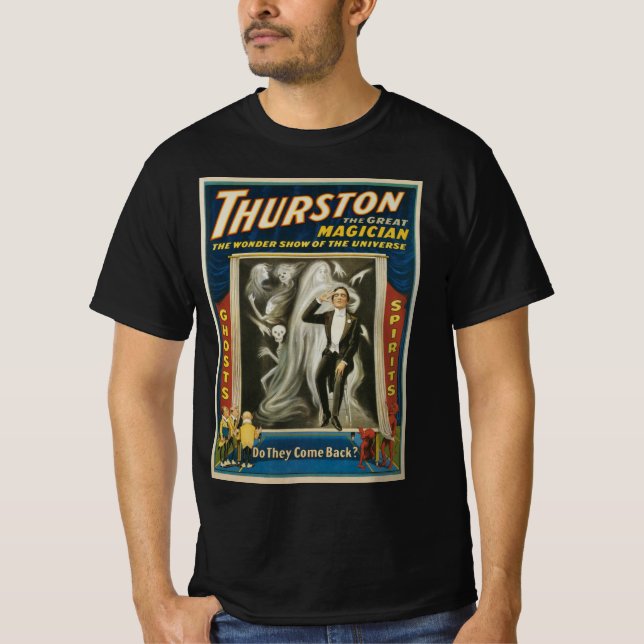 Camiseta Póster Mágico Antiguo, Thurston, El Gran Mago (Anverso)