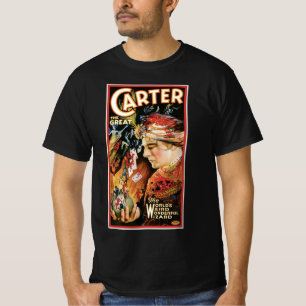 Camiseta Póster Mágico Vintage, Carter el Misterioso