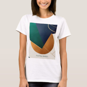 Camiseta Poster moderno minimalista con triángulo superpues