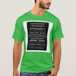 Camiseta poster motivacional de apodos contables