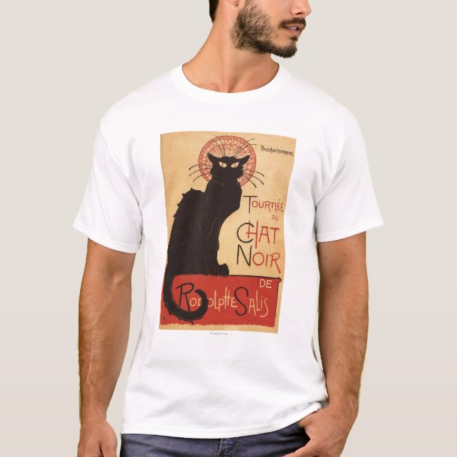 Camiseta Poster Noir del promo del gato negro de la (Anverso)
