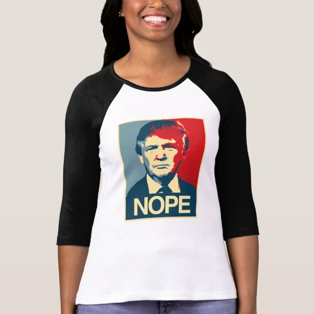 Camiseta Poster Nope - Donald Trump - (Anverso)