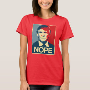 Camiseta Poster Nope - Donald Trump -