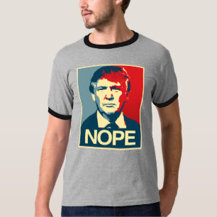 Camiseta Poster Nope - Donald Trump -