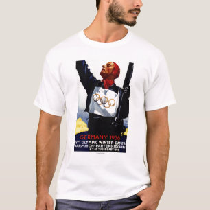 Camiseta Poster olímpico del anuncio de 1936 juegos del