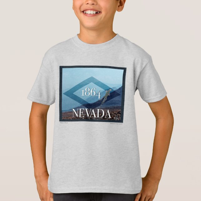 Camiseta Poster paisajista de Nevada (Anverso)