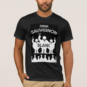 Camiseta Póster para bebedores de vino Sauvignon Blanco