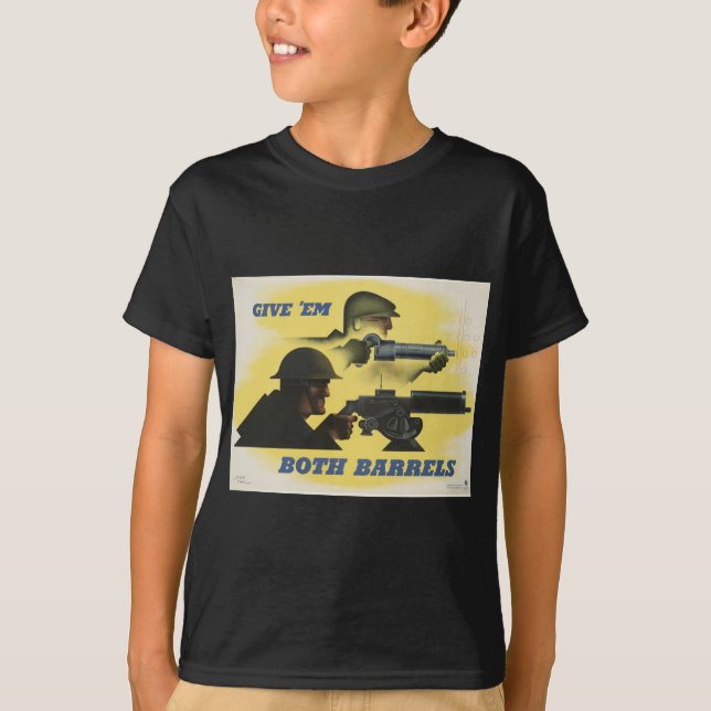 Camiseta Poster Patriótico de la Segunda Guerra Mundial (Anverso)
