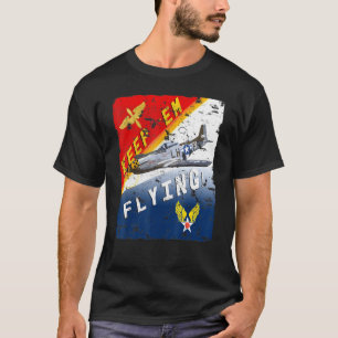 Camiseta Poster Piloto Para Mantener A Em Volando P 51 Must