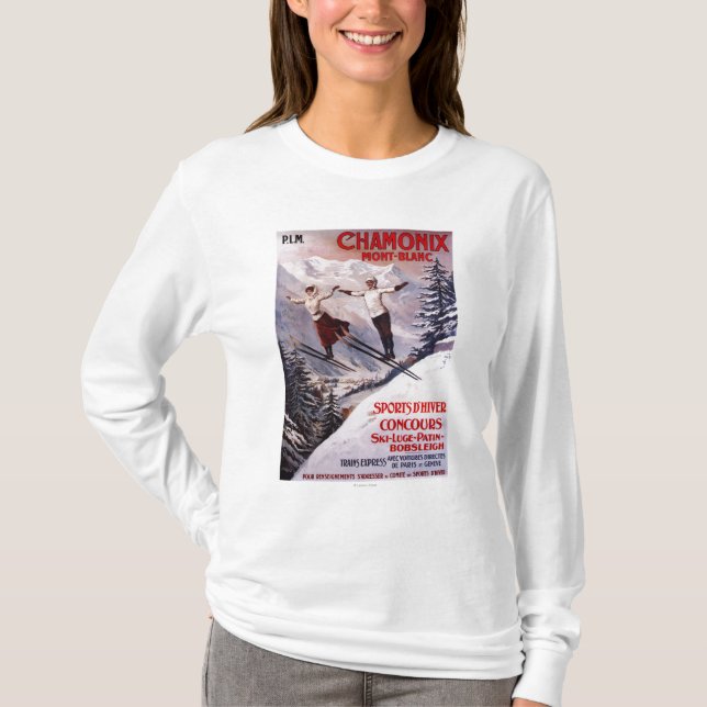 Camiseta Poster promocional de esquí (Anverso)