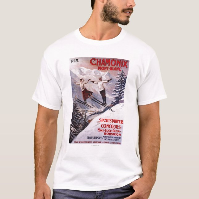 Camiseta Poster promocional de esquí (Anverso)