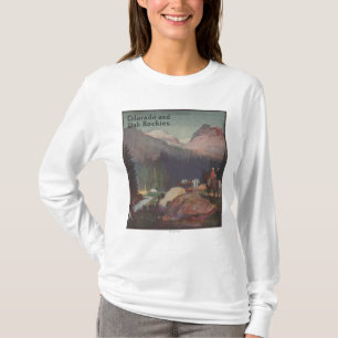 Camiseta Poster promocional del ferrocarril de Colorado