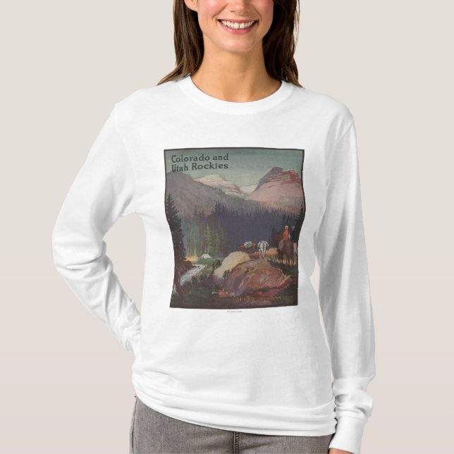 Camiseta Poster promocional del ferrocarril de Colorado (Anverso)