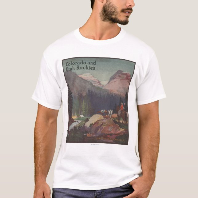 Camiseta Poster promocional del ferrocarril de Colorado (Anverso)