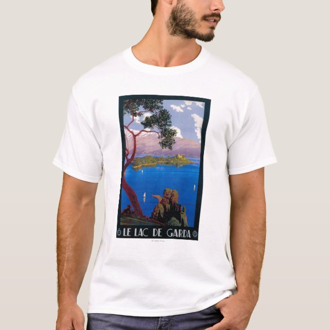 Camiseta Poster promocional del viaje de Garda del lago (Anverso)