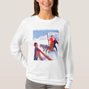Camiseta Poster promocional ferroviario de PLM
