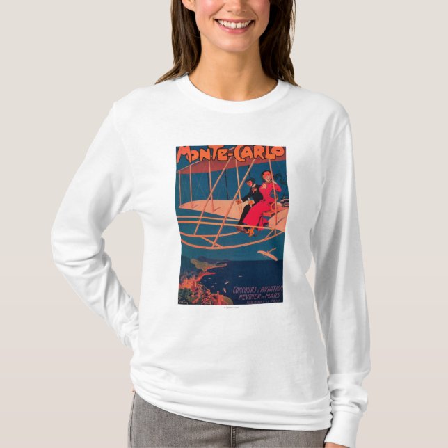 Camiseta Poster que se divierte de la aviación (Anverso)