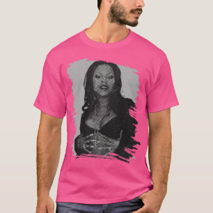 Camiseta Poster retro de color pardo foxy