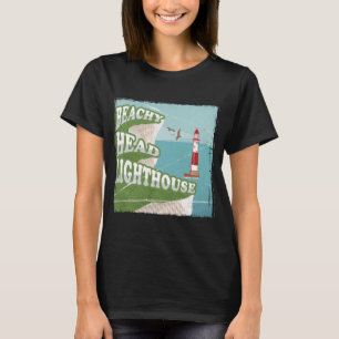 Camiseta Poster retro de faro de cabeza de playa