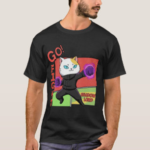 Camiseta Póster Retro de Solo Meow-ling Level Up