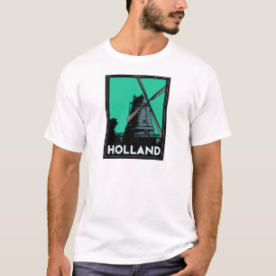 Camiseta poster retro del viaje del vintage del art déco d