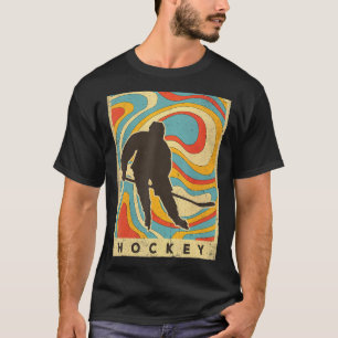 Camiseta Poster retro deportivo de hockey sobre hielo