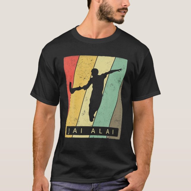 Camiseta Poster retro deportivo de Jai Alai Vintage (Anverso)