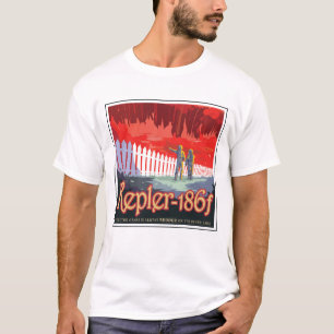Camiseta Poster Retro Espacial De Kepler-186f.