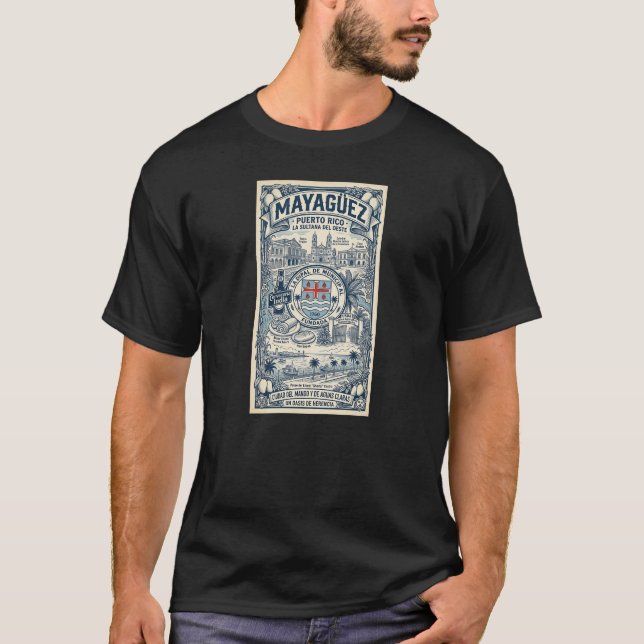 Camiseta Póster Retro Mayagüez (Anverso)