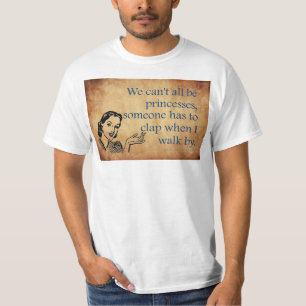 Camiseta Póster retro vintage de las princesas de SlipperyJ
