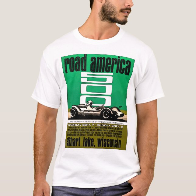 Camiseta Poster - Road America 500, Elkhart lake, Wisconsin (Anverso)