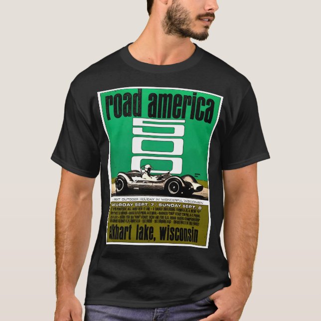 Camiseta Poster - Road America 500 Race, Elkhart Lake (Anverso)
