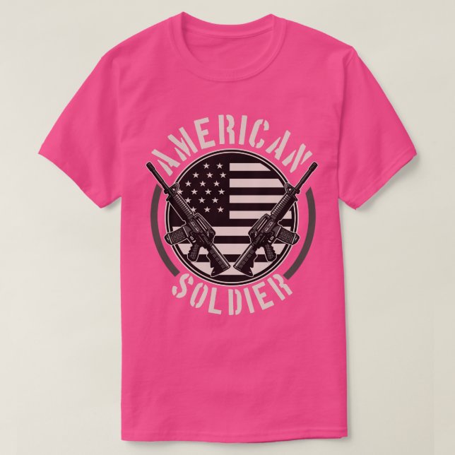 CAMISETA POSTER SOLDADO ESTADOUNIDENSE (Diseño del anverso)