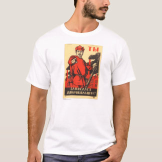 Camiseta Poster soviético de la propaganda