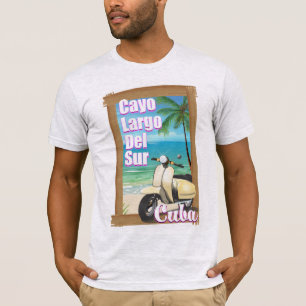 Camiseta Poster vacacional cubano Cayo Largo del Sur