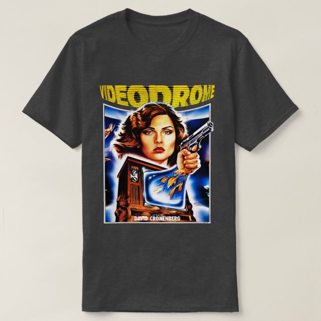 CAMISETA POSTER VIDEODROME 1983 (Diseño del anverso)