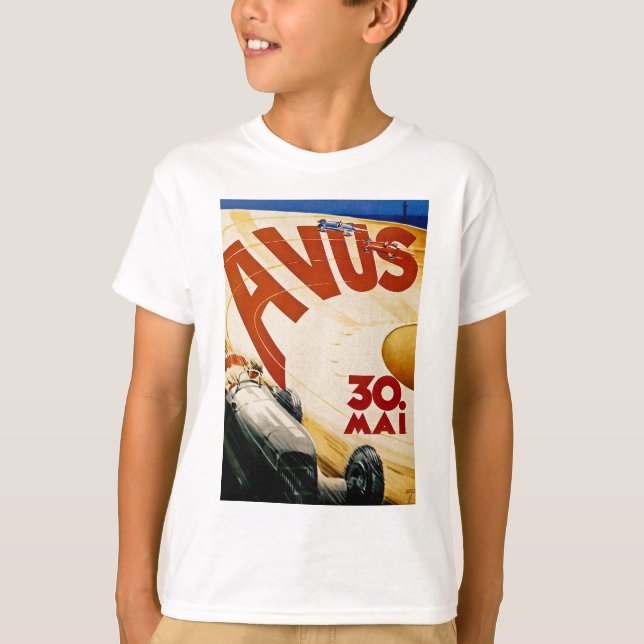 Camiseta Poster Vintage AVUS Race (Anverso)