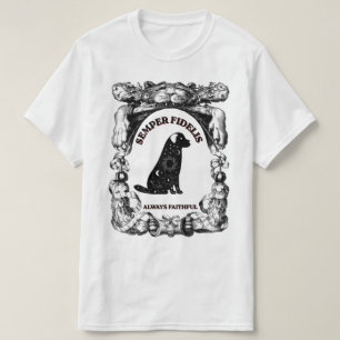 Camiseta Póster vintage de perro celestial Semper Fidelis