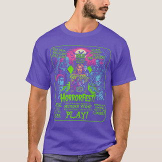 Camiseta Póster Vintage Horrorfest Película de Halloween Ol