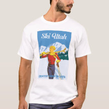 Poster Vintage Ski Utah