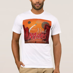 Camiseta Póster Vintage Visita a Marte