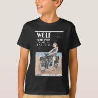 Poster Wolf Motorcycle
