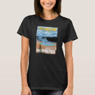 Camiseta Poster Wyoming del Parque Nacional Yellowstone