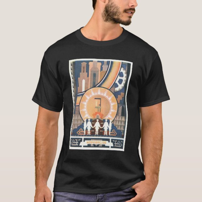 Camiseta Posters de la propaganda de Unión Soviética de la (Anverso)